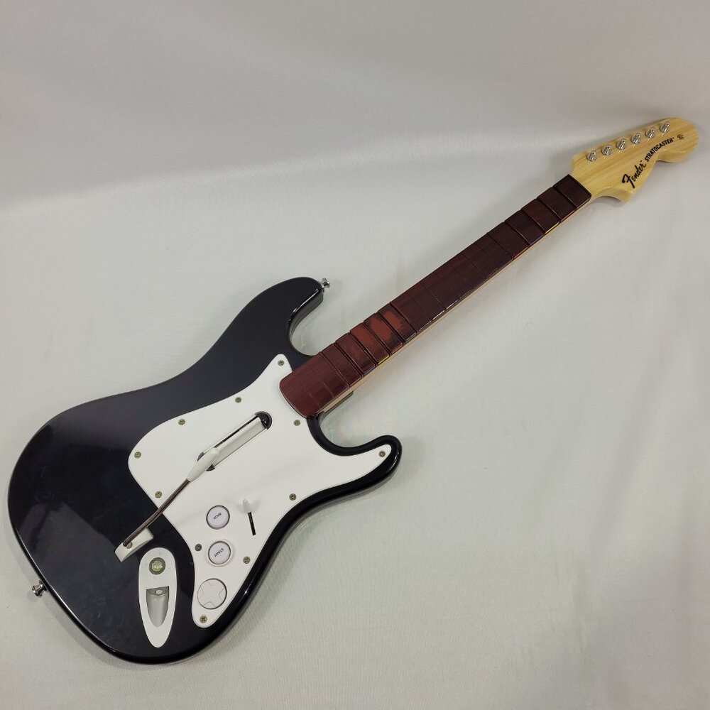 Xbox 360 Rock Band 2 Wireless XBGTS2 Fender Stratocaster Guitar Tested